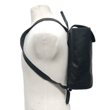 Load image into Gallery viewer, Unisex Black Genuine Leather Backpack