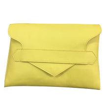 Load image into Gallery viewer, Neon Green Genuine Leather Clutch Purse