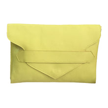 Load image into Gallery viewer, Neon Green Genuine Leather Clutch Purse