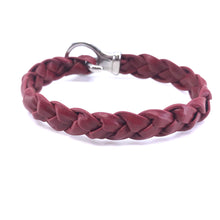 Load image into Gallery viewer, Simple Hand Braided Genuine Leather and Stainles Steel Clasp