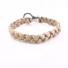 Load image into Gallery viewer, Simple Hand Braided Genuine Leather and Stainles Steel Clasp