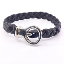 Load image into Gallery viewer, Simple Hand Braided Genuine Leather and Stainles Steel Clasp