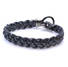 Load image into Gallery viewer, Simple Hand Braided Genuine Leather and Stainles Steel Clasp