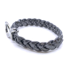 Load image into Gallery viewer, Simple Hand Braided Genuine Leather and Stainles Steel Clasp