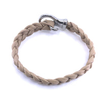 Load image into Gallery viewer, Simple Hand Braided Genuine Leather and Stainles Steel Clasp