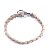 Load image into Gallery viewer, Simple Hand Braided Genuine Leather and Stainles Steel Clasp