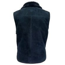 Load image into Gallery viewer, Navy Blue Genuine Suede Leather Vest