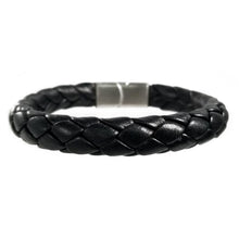 Load image into Gallery viewer, Hand Braided Genuine Leather Bracelet with Stainless Steel Magnetic Clasp