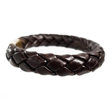Load image into Gallery viewer, Hand Braided Genuine Leather Bracelet with Stainless Steel Magnetic Clasp