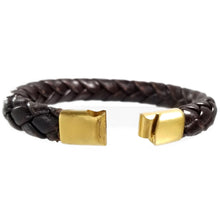 Load image into Gallery viewer, Hand Braided Genuine Leather Bracelet with Stainless Steel Magnetic Clasp