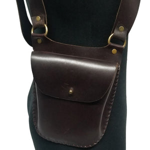 Chocolate Brown One Piece Leather Harness