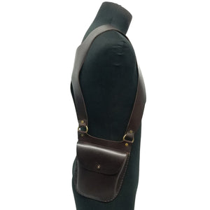 Chocolate Brown One Piece Leather Harness