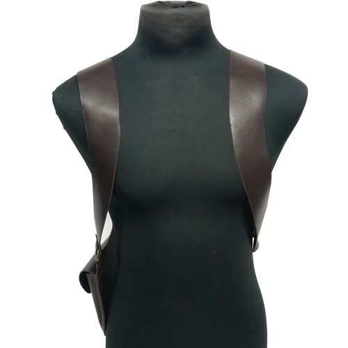 Chocolate Brown One Piece Leather Harness