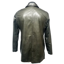 Load image into Gallery viewer, Genuine Military Green Lamb Leather Coat.