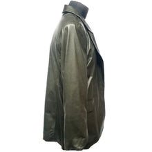 Load image into Gallery viewer, Genuine Military Green Lamb Leather Coat.