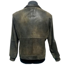 Load image into Gallery viewer, Men&#39;s Forest Green Suede Lamb Leather Jacket,